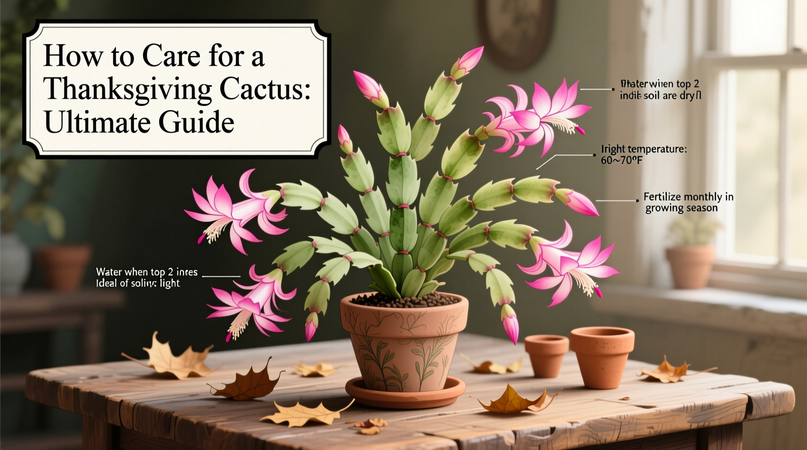 How to Care for a Thanksgiving Cactus: Ultimate Guide