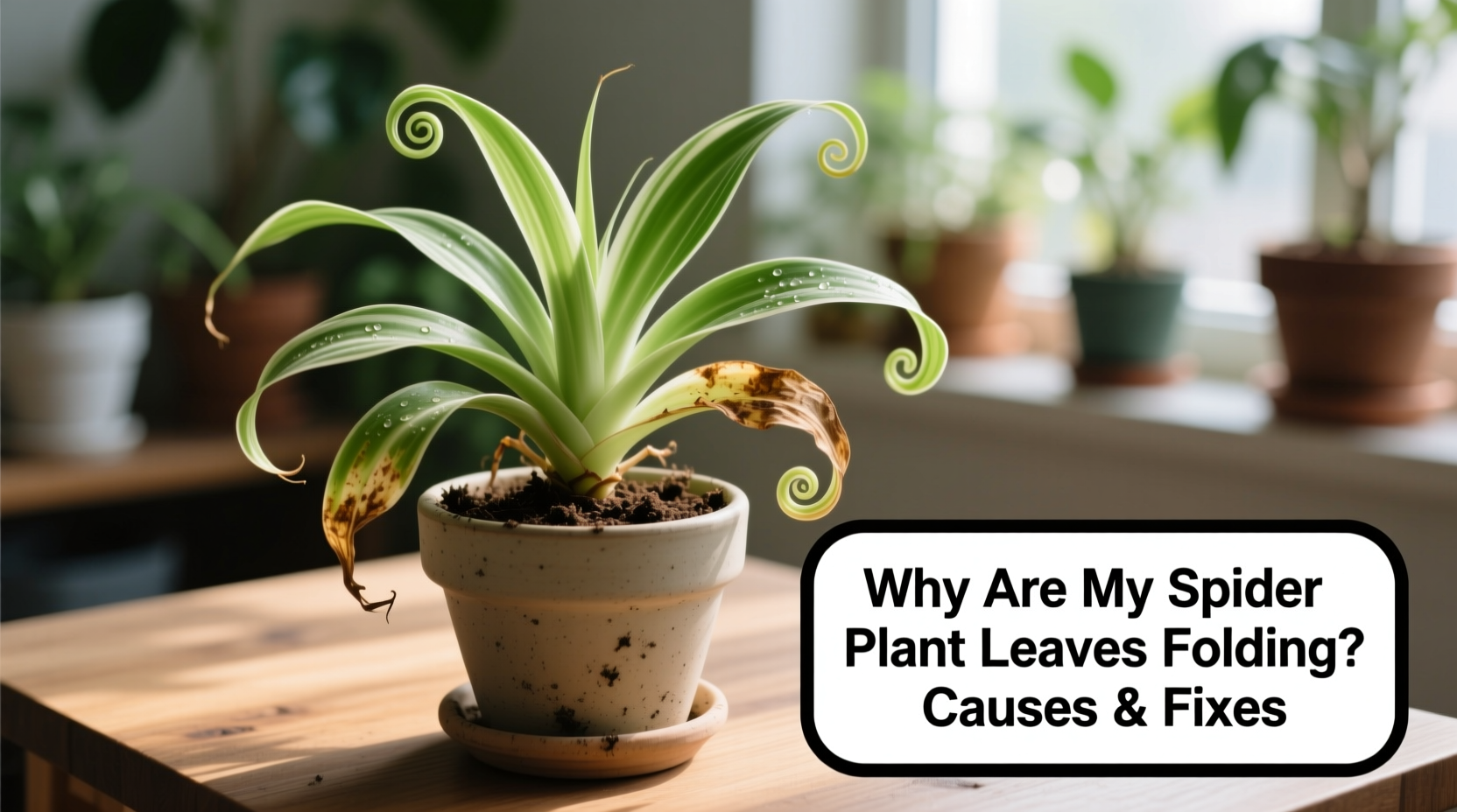Why Are My Spider Plant Leaves Folding? Causes & Fixes