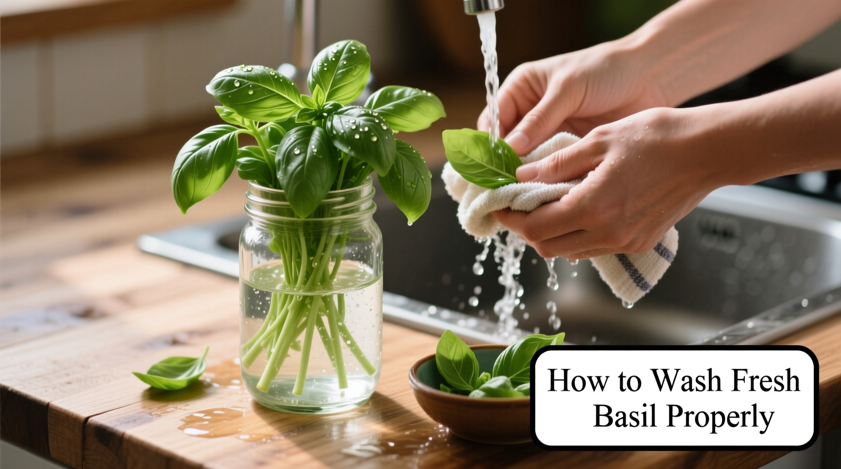 How to Wash Fresh Basil Properly