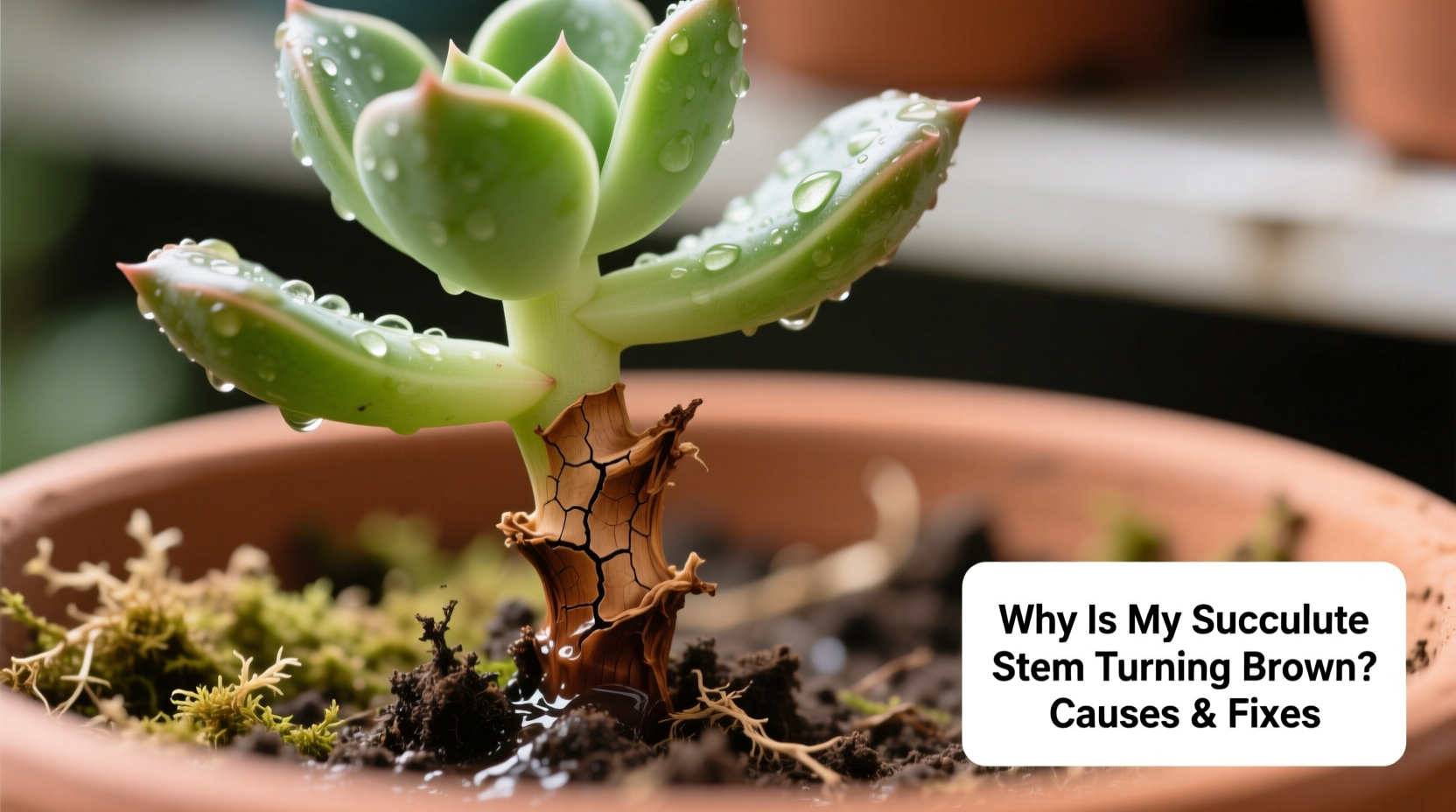 Why Is My Succulent Stem Turning Brown? Causes & Fixes