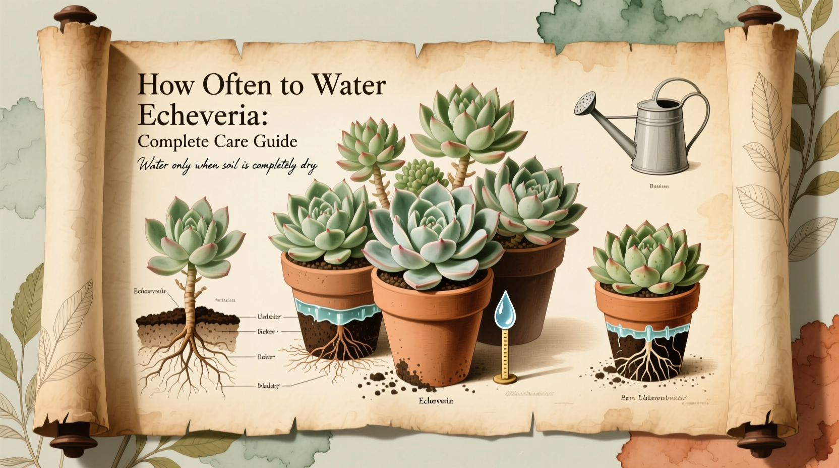 How Often to Water Echeveria: Complete Care Guide