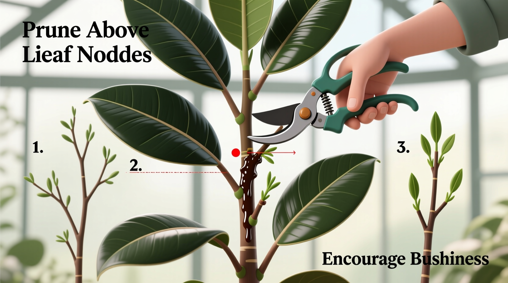How to Prune a Rubber Plant for a Bushy Shape