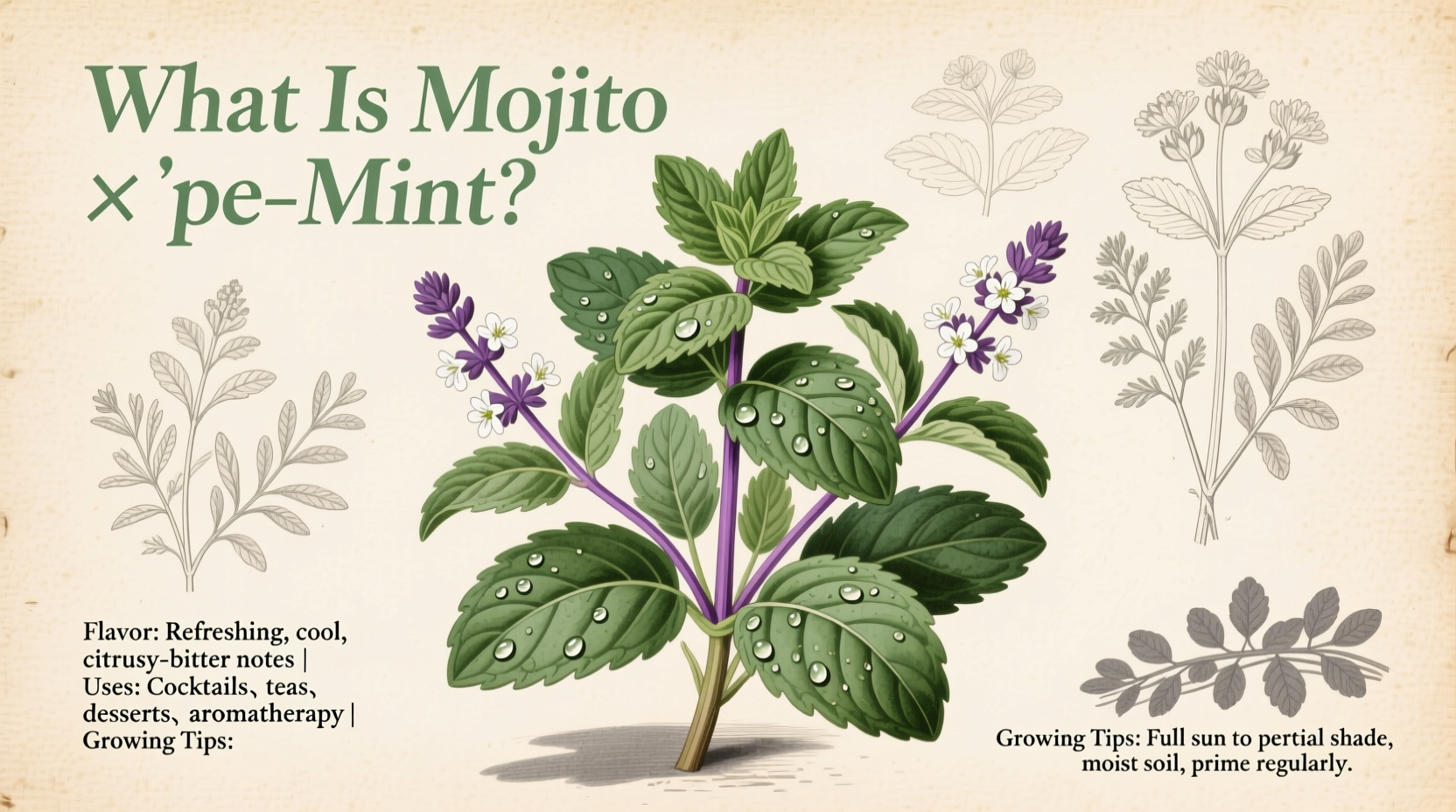 What Is Mojito Mint? Flavor, Uses & Growing Tips