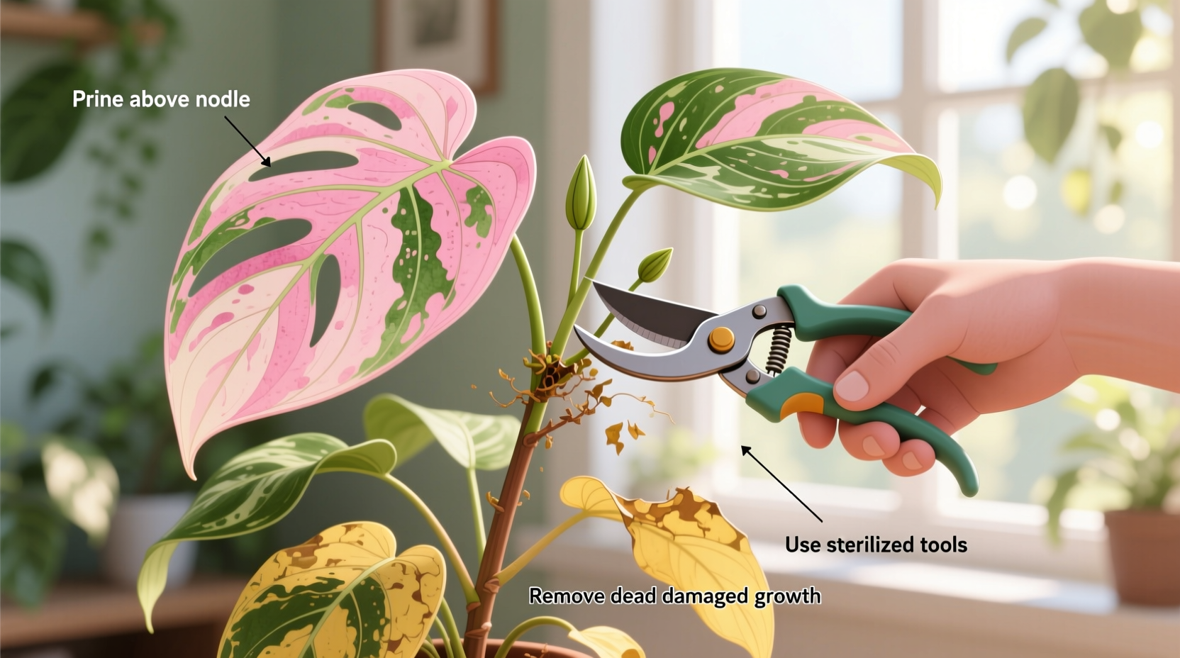 How to Prune Pink Princess Philodendron Correctly