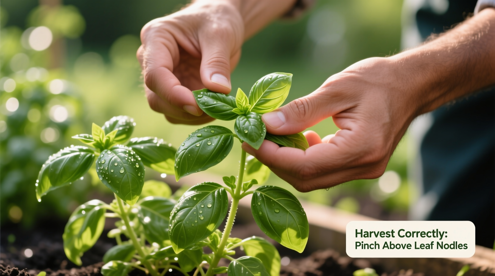 How to Harvest Basil Leaves Properly
