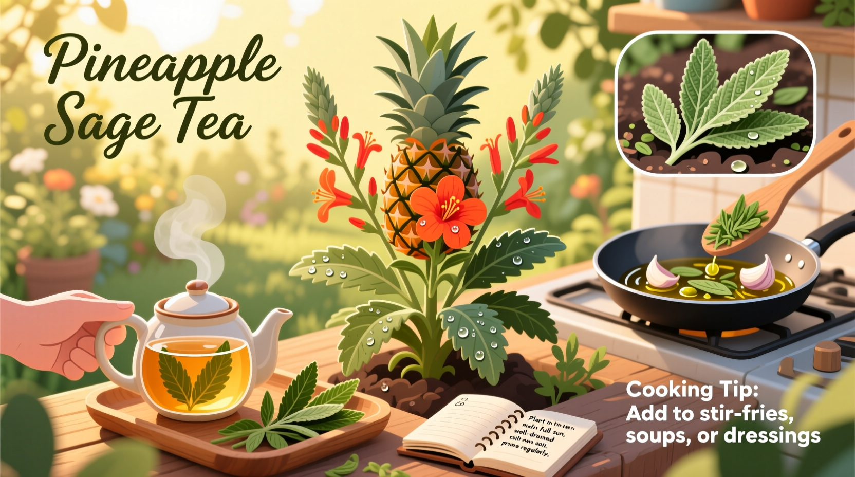 How to Use Pineapple Sage: Tea, Cooking & Gardening Tips