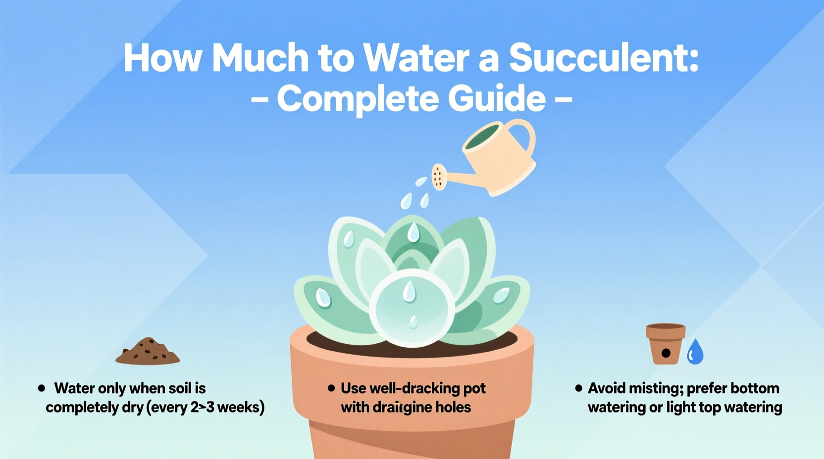 How Much to Water a Succulent: Complete Guide