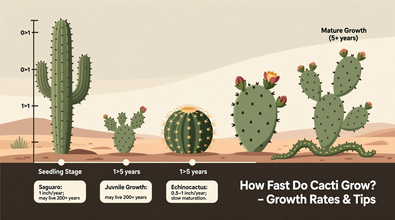 How Fast Do Cacti Grow? Growth Rates & Tips