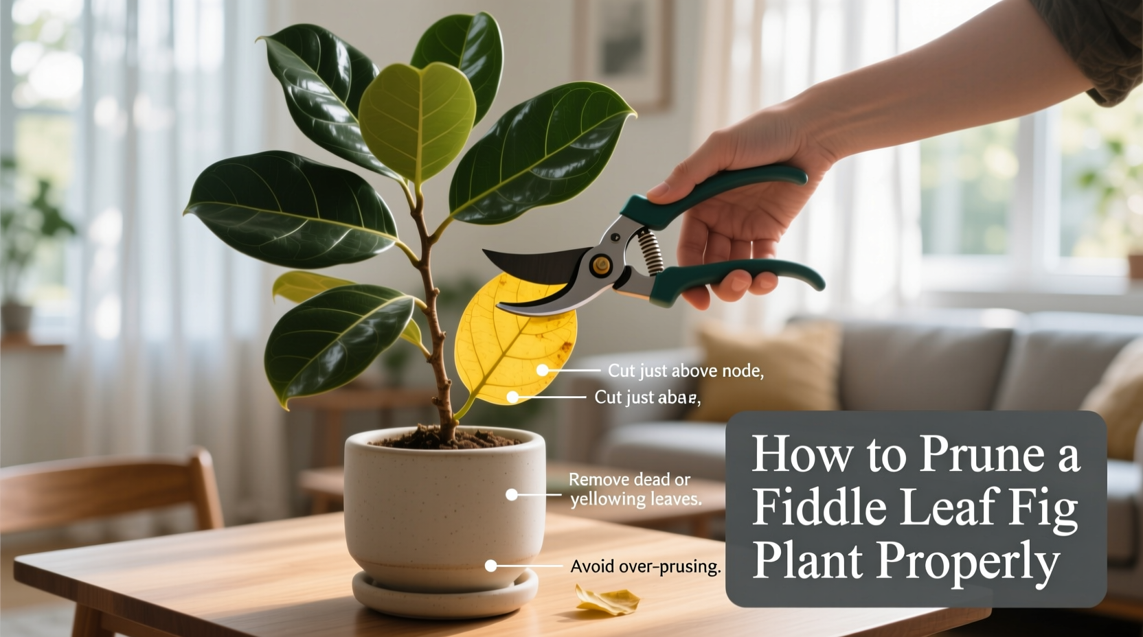 How to Prune a Fiddle Leaf Fig Plant Properly