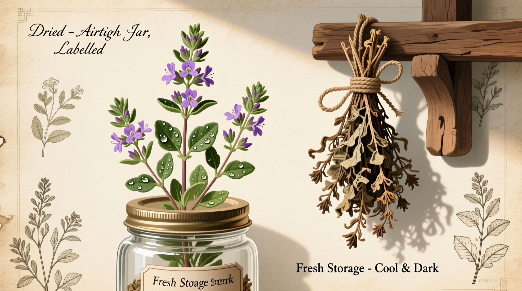 How to Store Thyme Fresh & Dried Properly