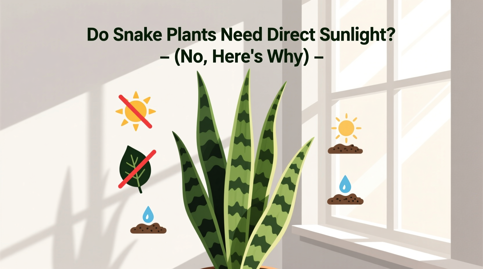 Do Snake Plants Need Direct Sunlight? (No, Here's Why)