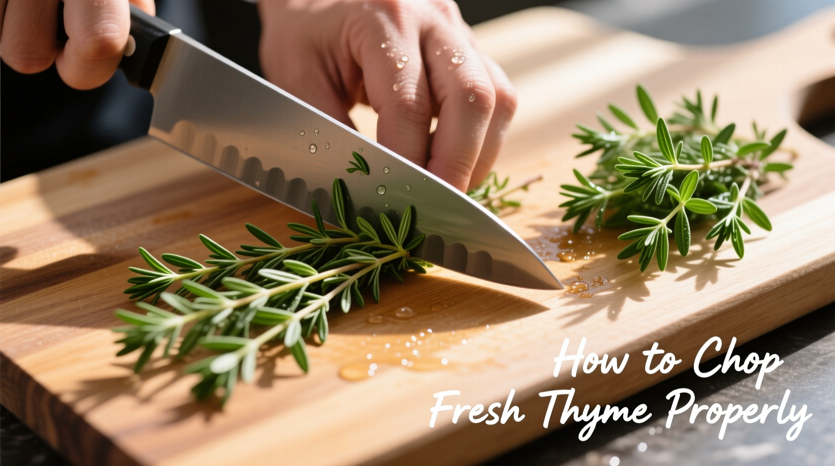 How to Chop Fresh Thyme Properly