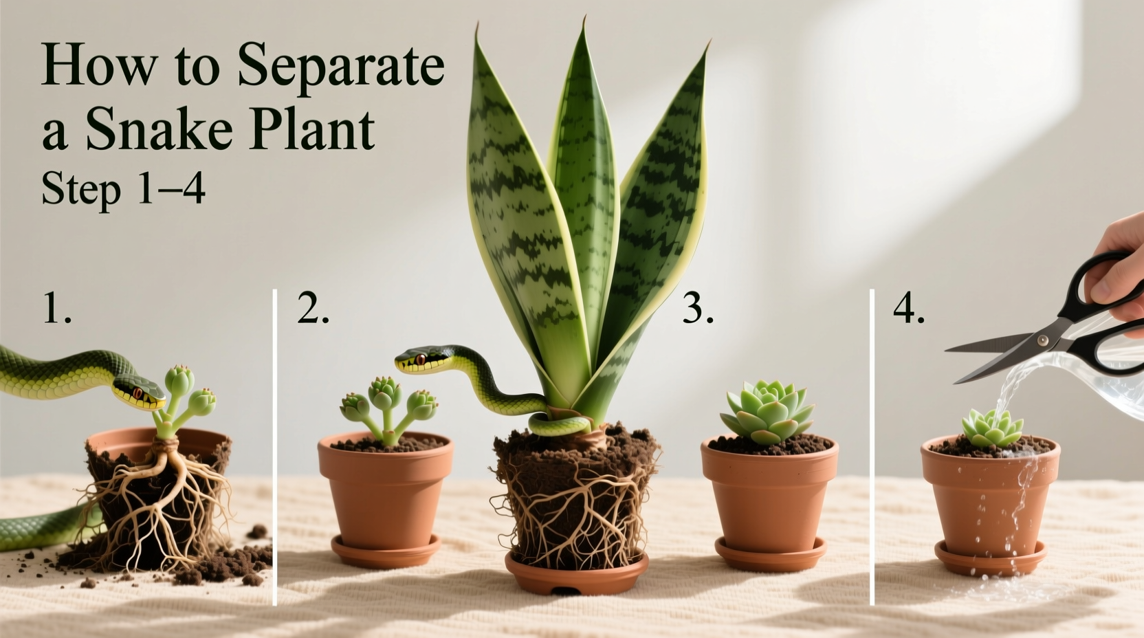 How to Separate a Snake Plant: Step-by-Step Guide