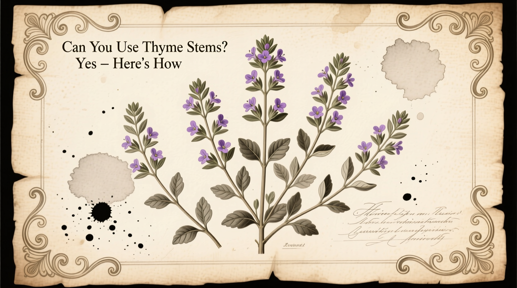 Can You Use Thyme Stems? Yes – Here's How