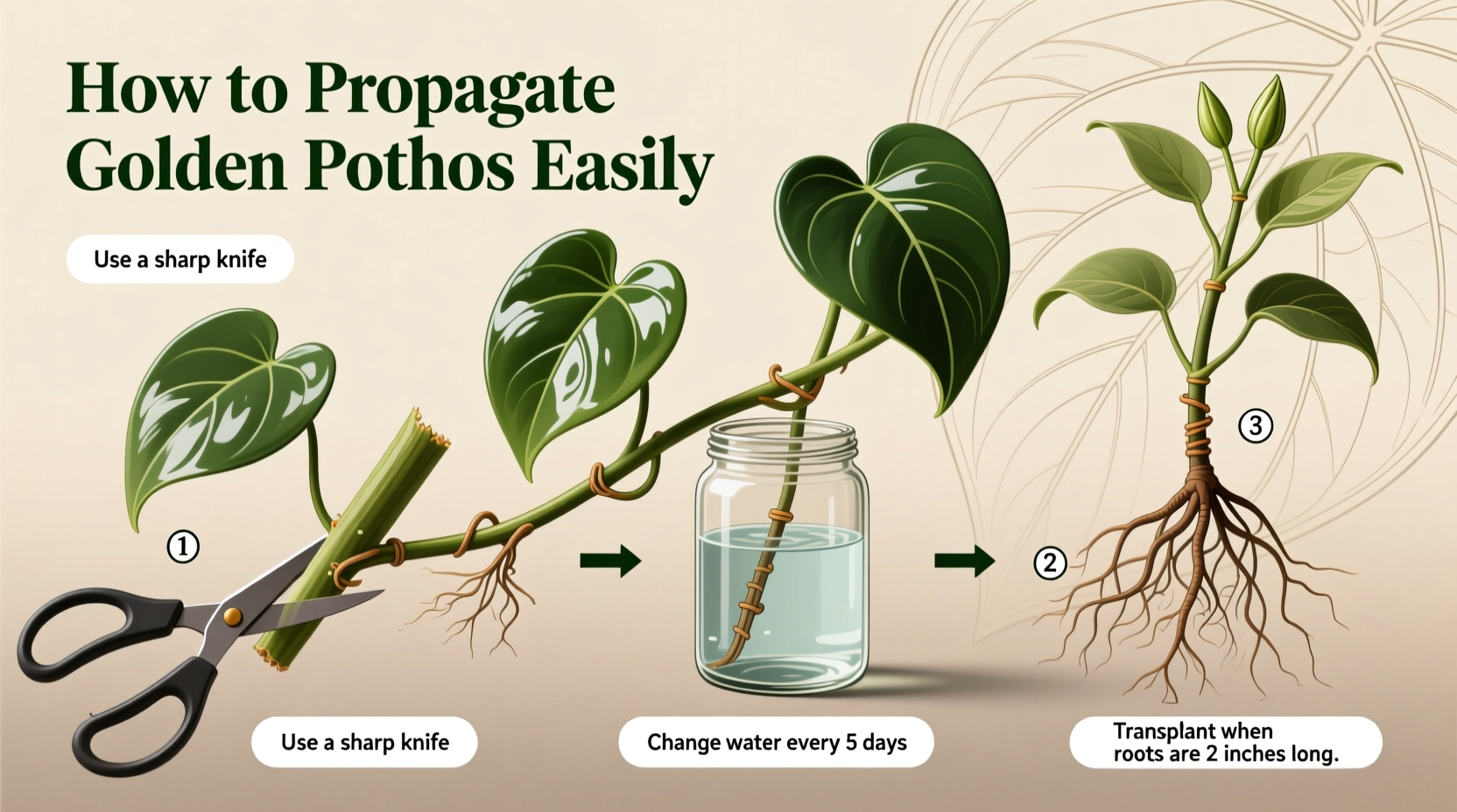 How to Propagate Golden Pothos Easily