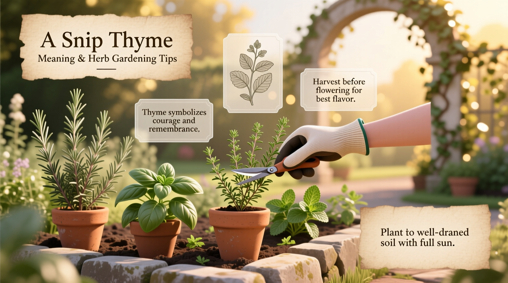 A Snip in Thyme: Meaning & Herb Gardening Tips