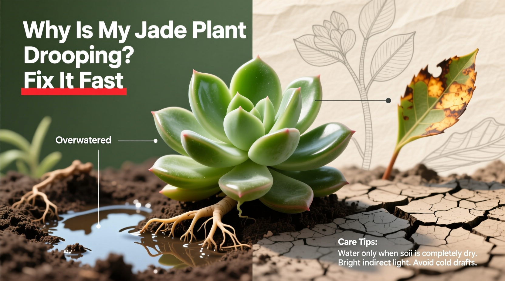 Why Is My Jade Plant Drooping? Fix It Fast