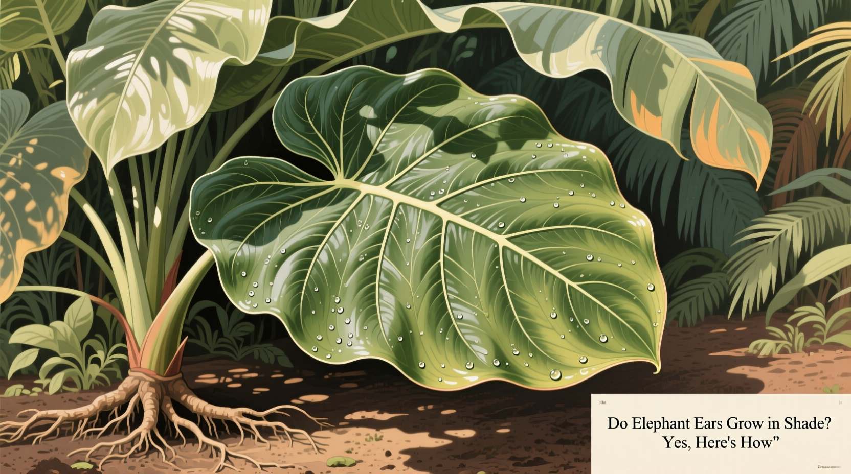 Do Elephant Ears Grow in Shade? Yes, Here's How