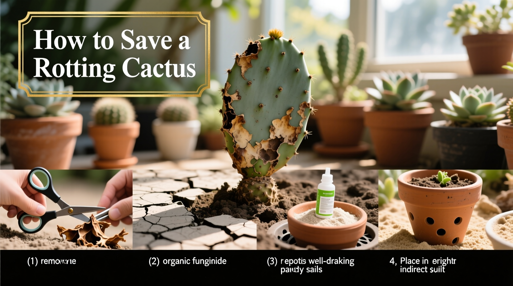 How to Save a Rotting Cactus: Step-by-Step Rescue Guide