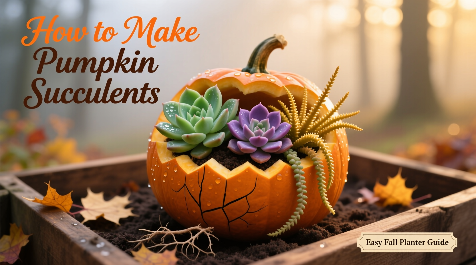 How to Make Pumpkin Succulents: Easy Fall Planter Guide