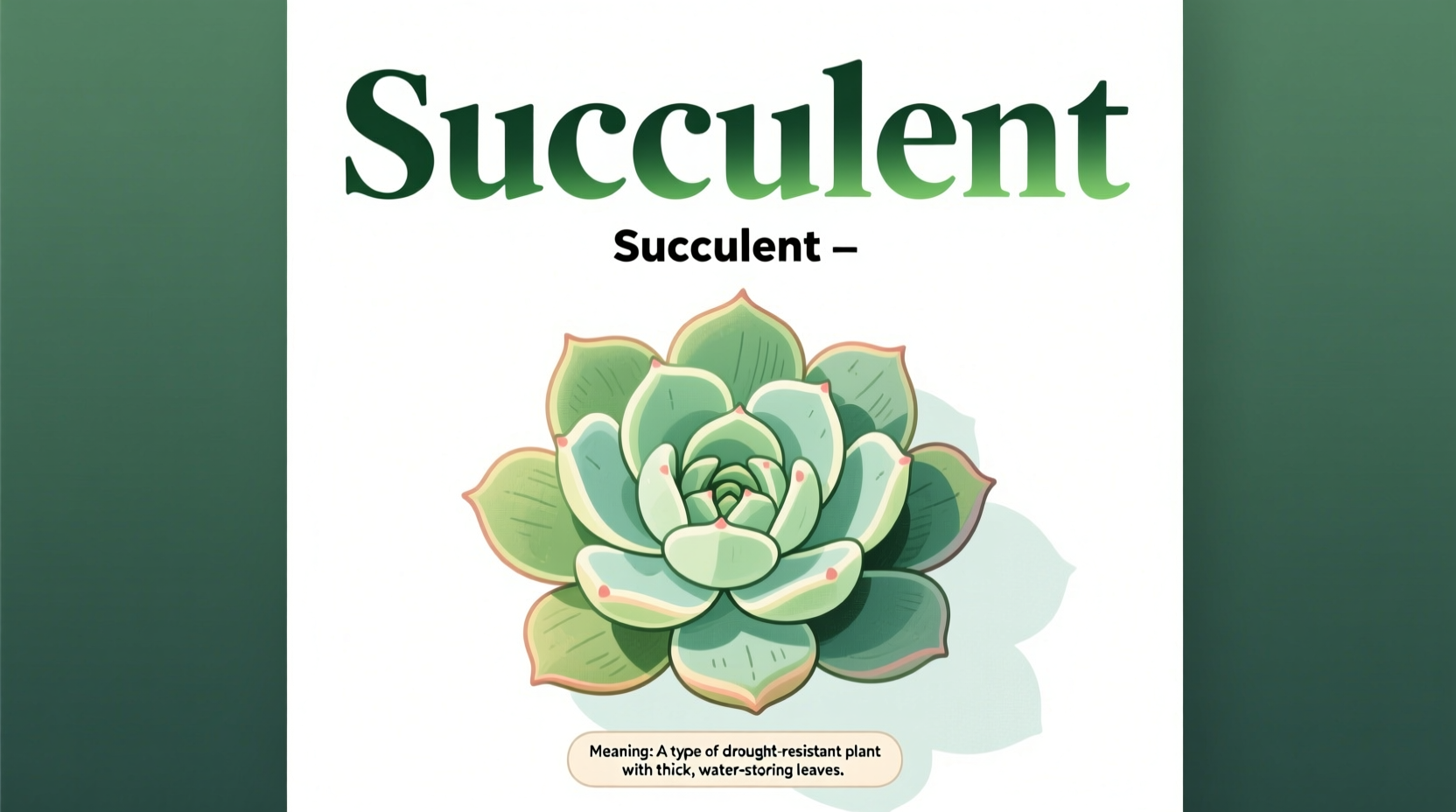 How Do You Spell Succulent? Correct Spelling & Meaning