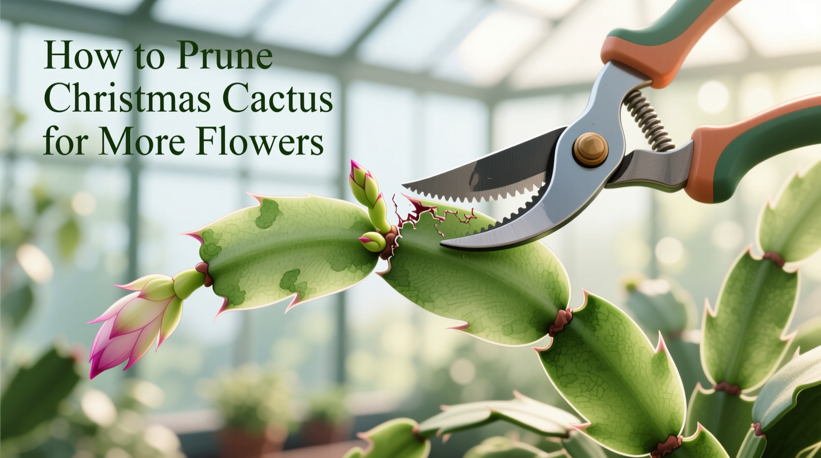 How to Prune Christmas Cactus for More Flowers
