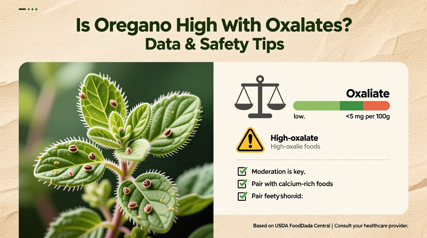 Is Oregano High in Oxalates? Data & Safety Tips