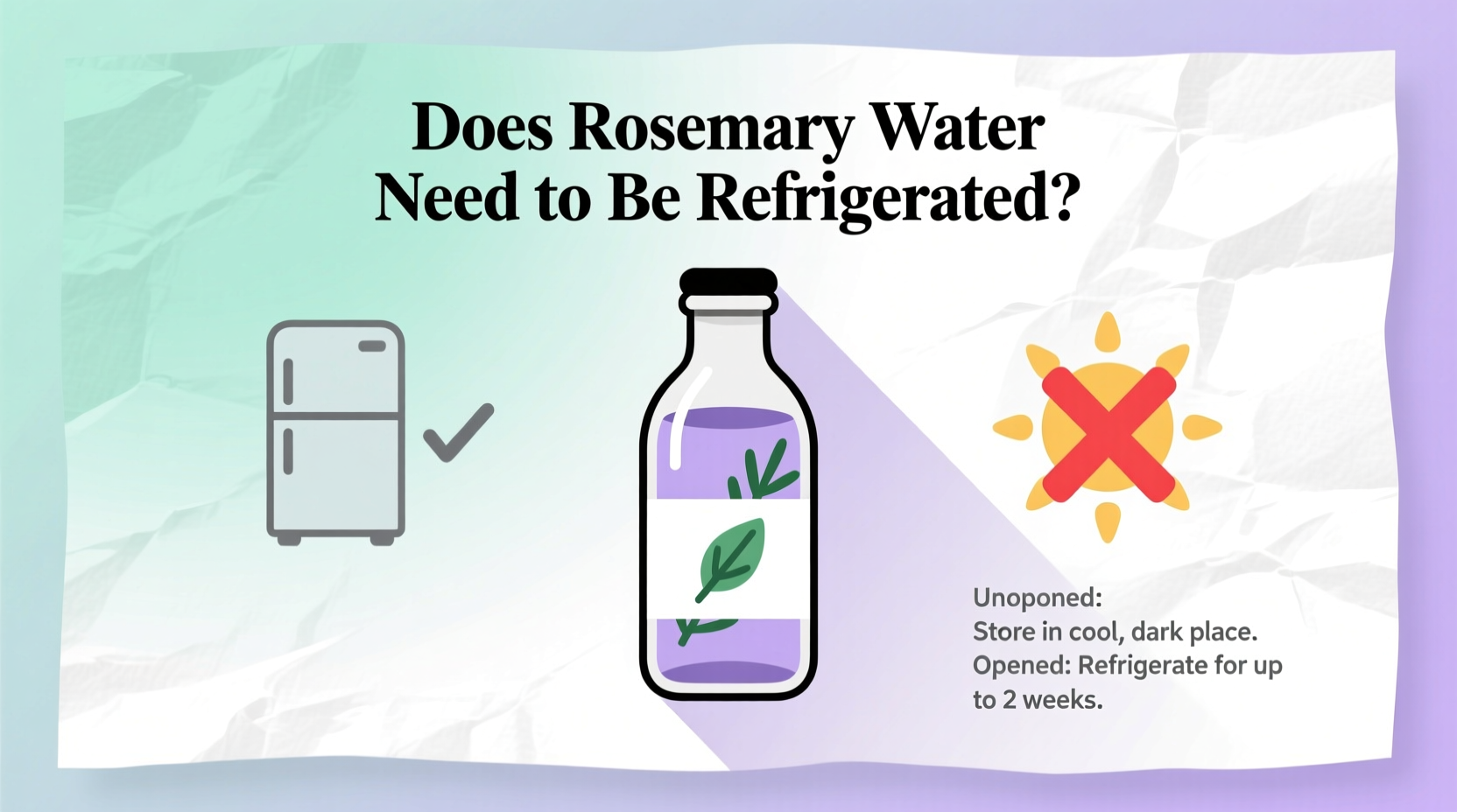 Does Rosemary Water Need to Be Refrigerated?