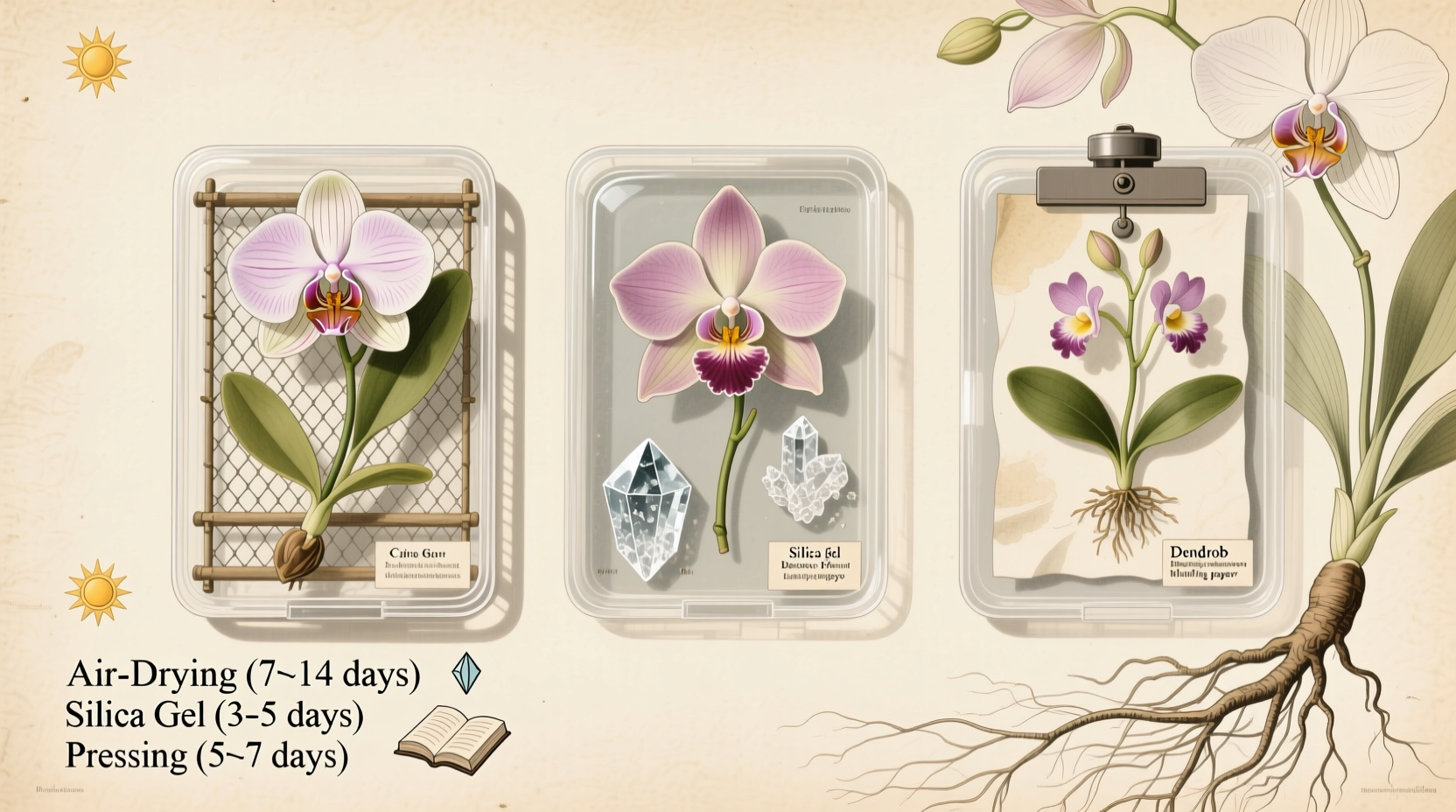 How to Dry Orchids: Best Methods & Tips