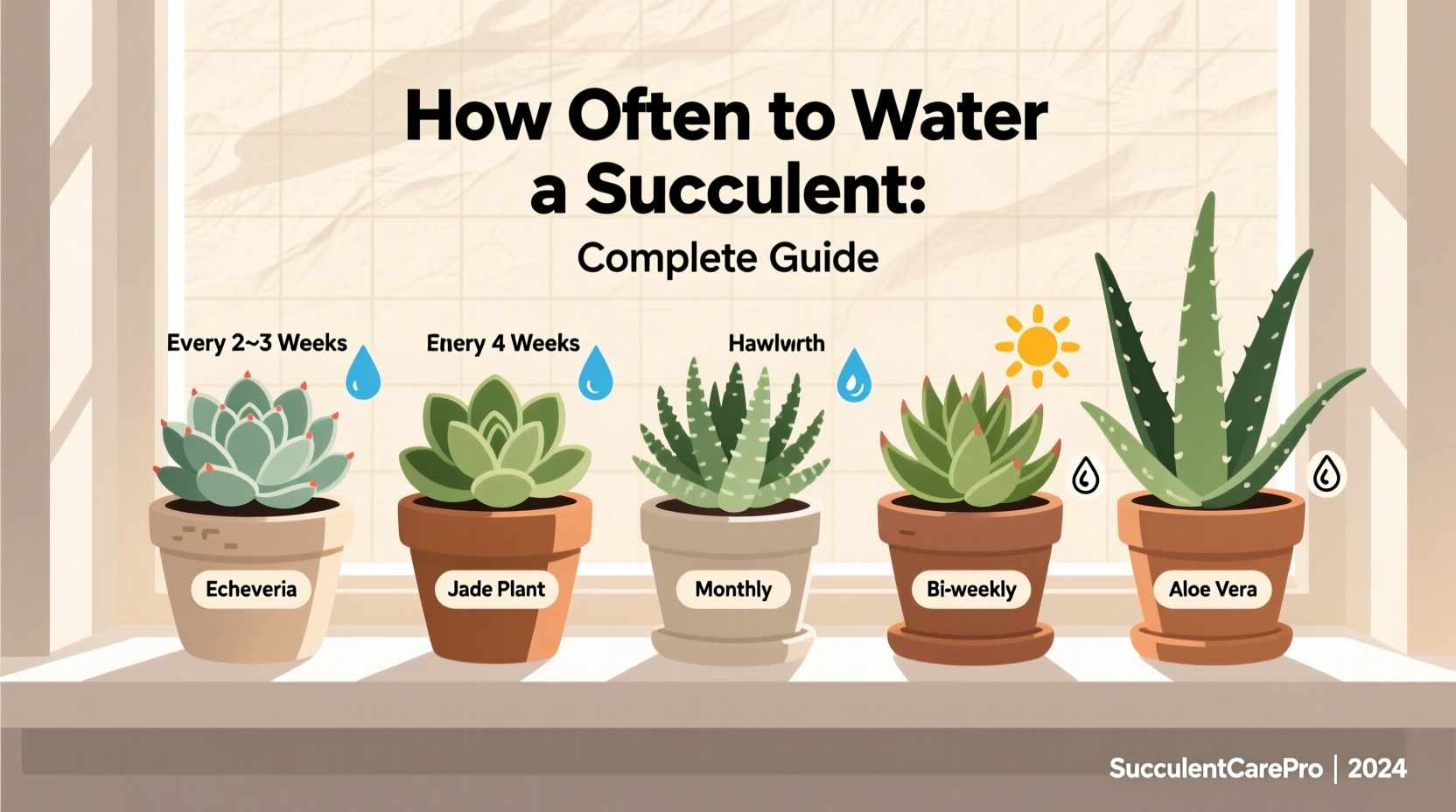 How Often to Water a Succulent: Complete Guide