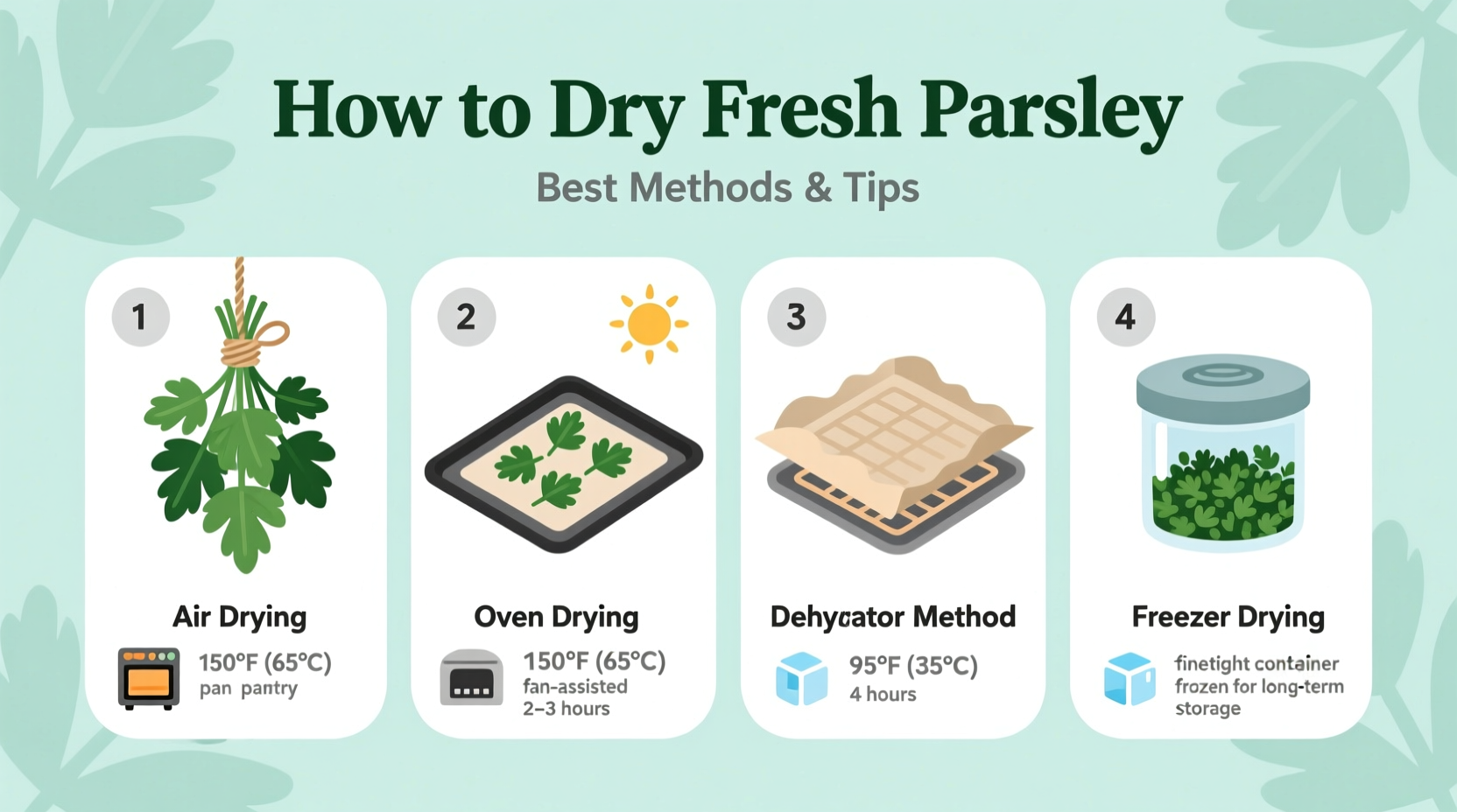 How to Dry Fresh Parsley: Best Methods & Tips