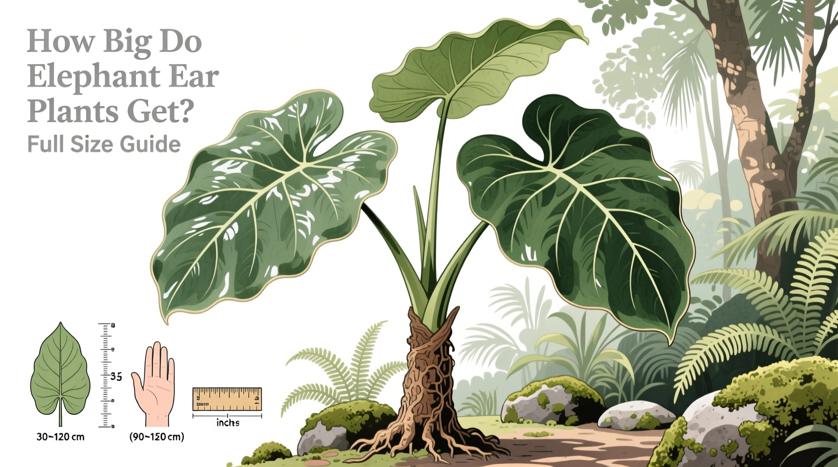 How Big Do Elephant Ear Plants Get? Full Size Guide