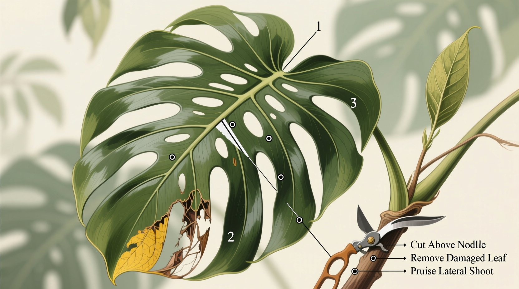 Where to Cut Monstera Leaves for Healthy Growth