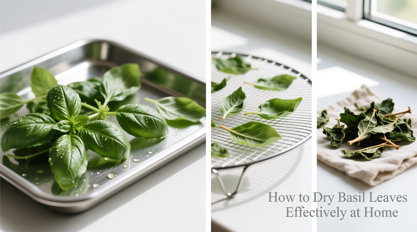 How to Dry Basil Leaves Effectively at Home