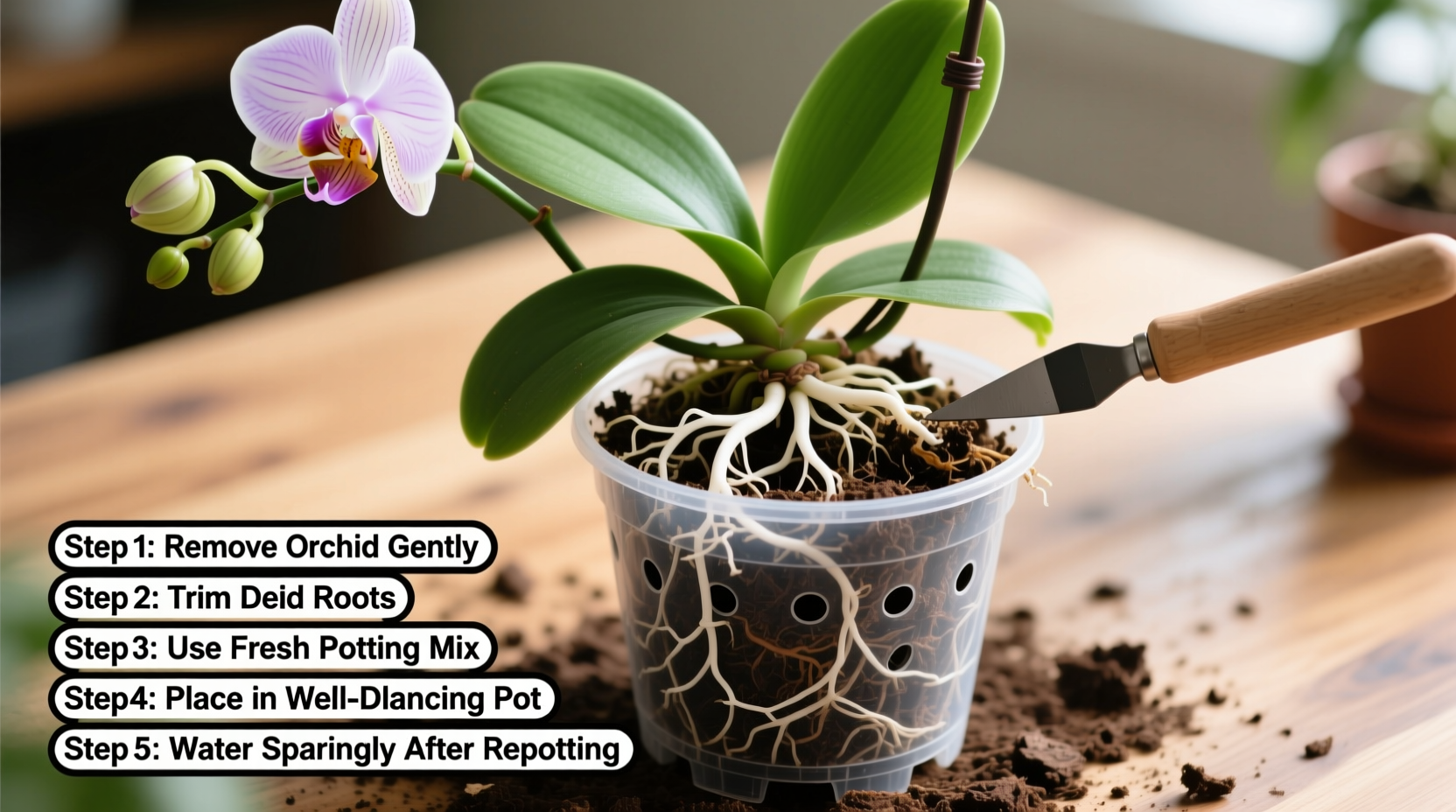 How to Repot an Indoor Orchid Properly
