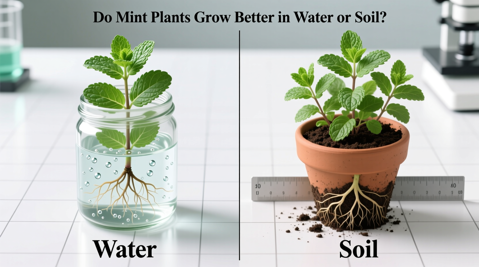 Do Mint Plants Grow Better in Water or Soil?