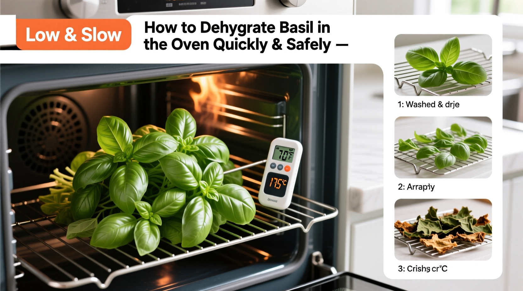 How to Dehydrate Basil in the Oven Quickly & Safely