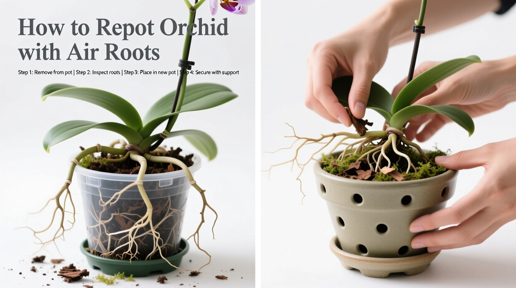 How to Repot Orchid with Air Roots: Step-by-Step Guide