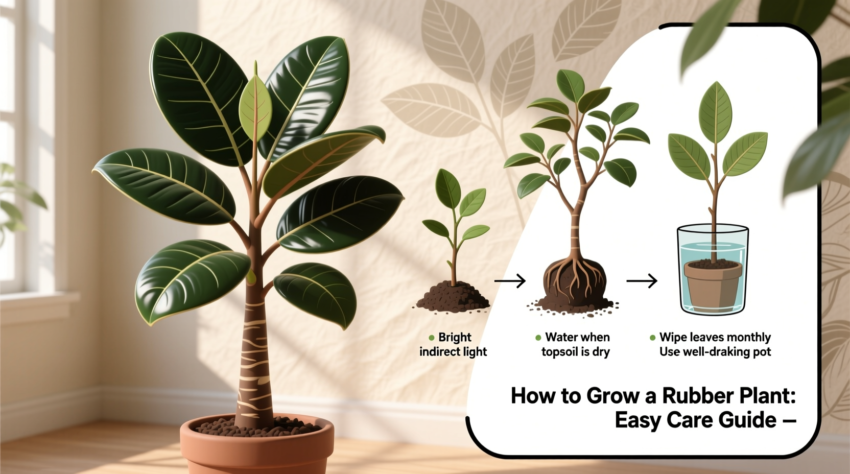How to Grow a Rubber Plant: Easy Care Guide