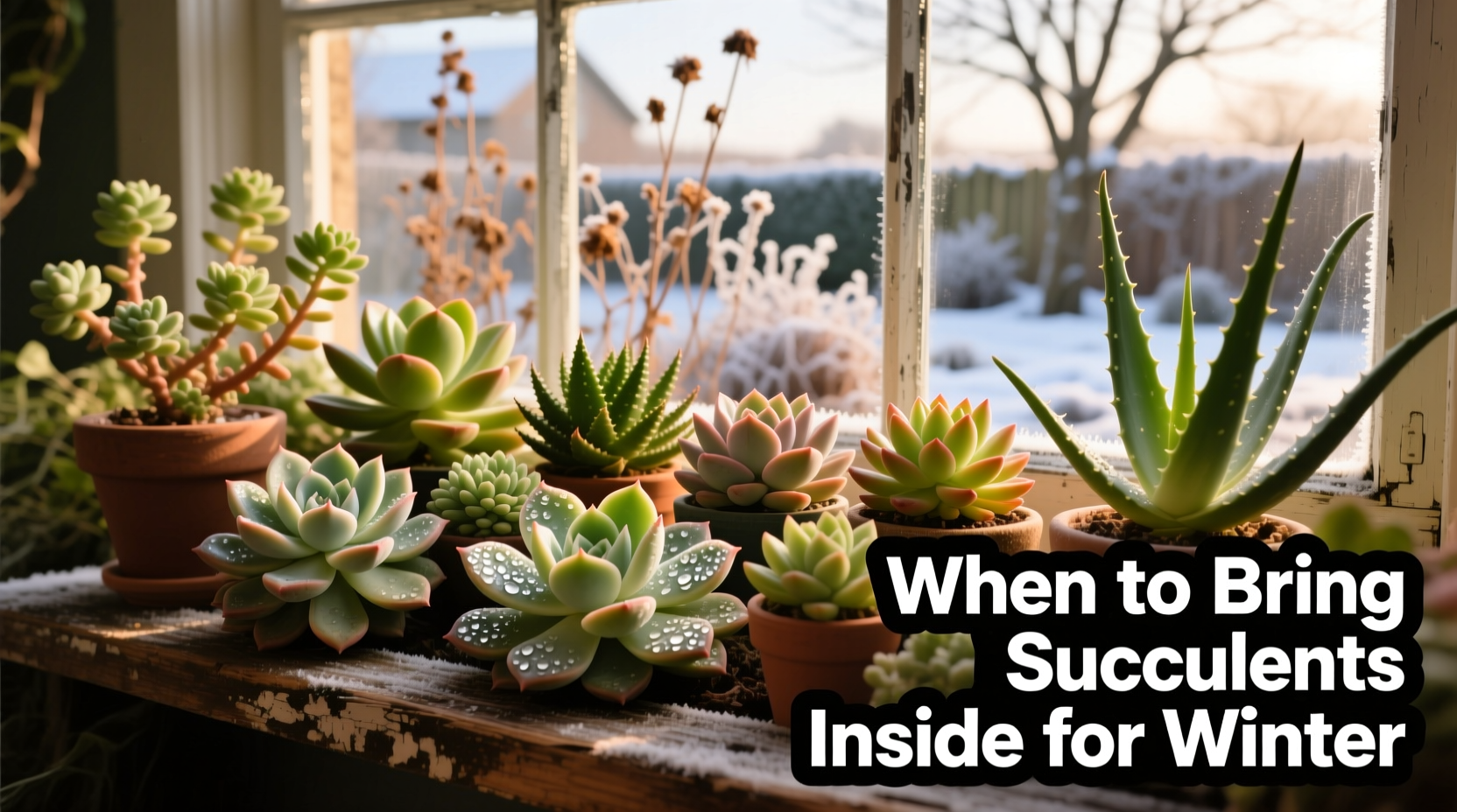 When to Bring Succulents Inside for Winter