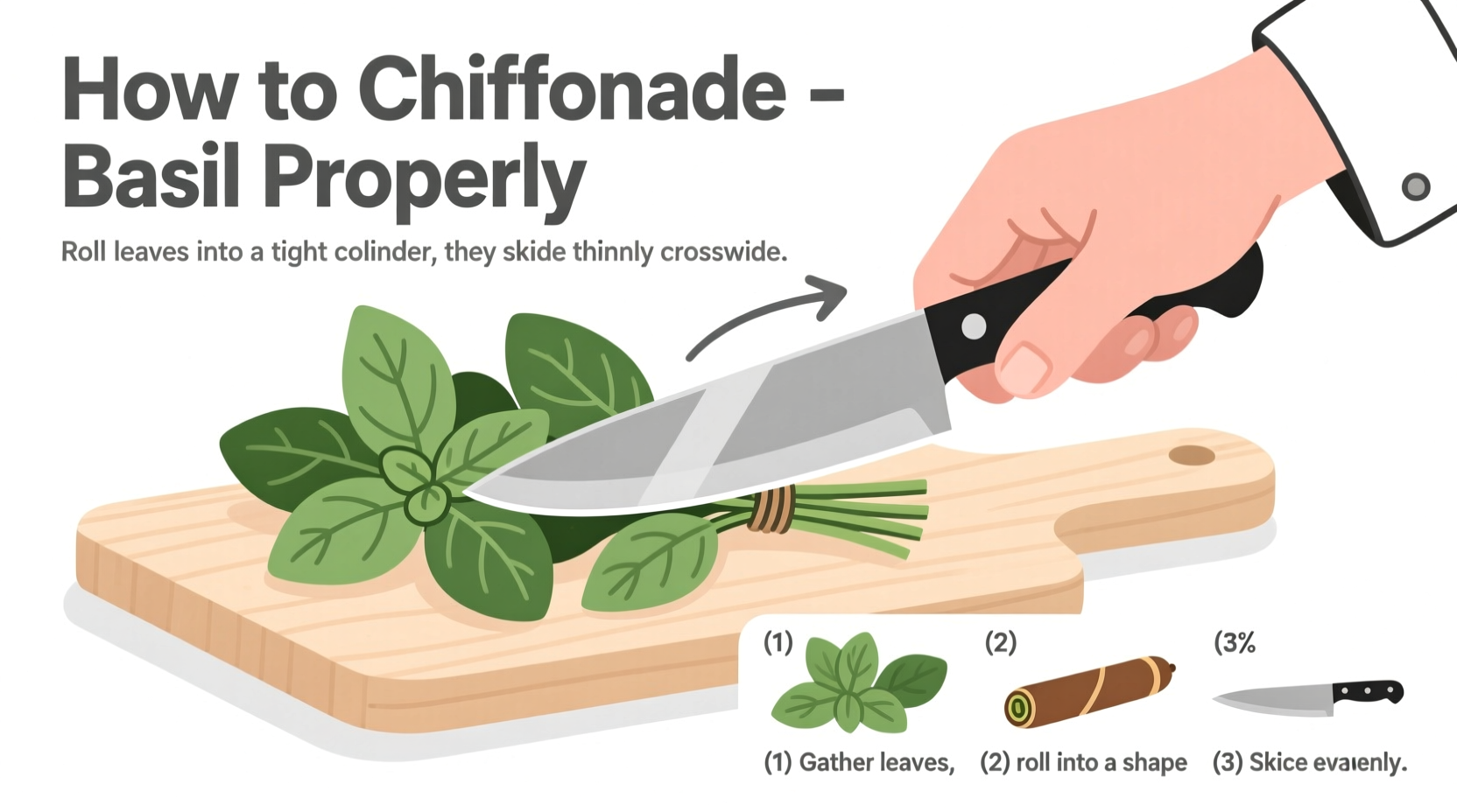 How to Chiffonade Basil Properly