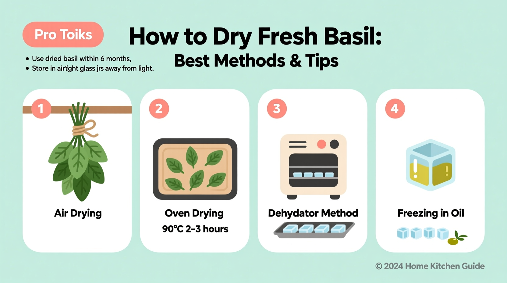 How to Dry Fresh Basil: Best Methods & Tips