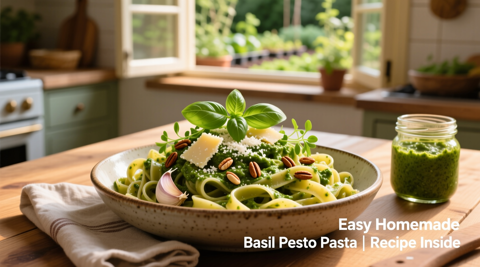 How to Make Basil Pesto Pasta | Easy Homemade Recipe
