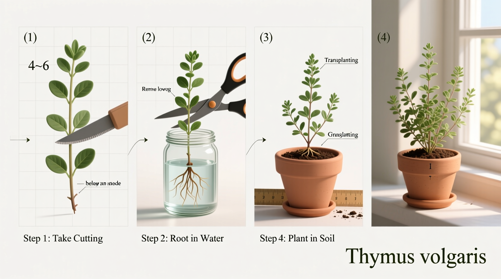 How to Plant Thyme from Cuttings: Step-by-Step Guide
