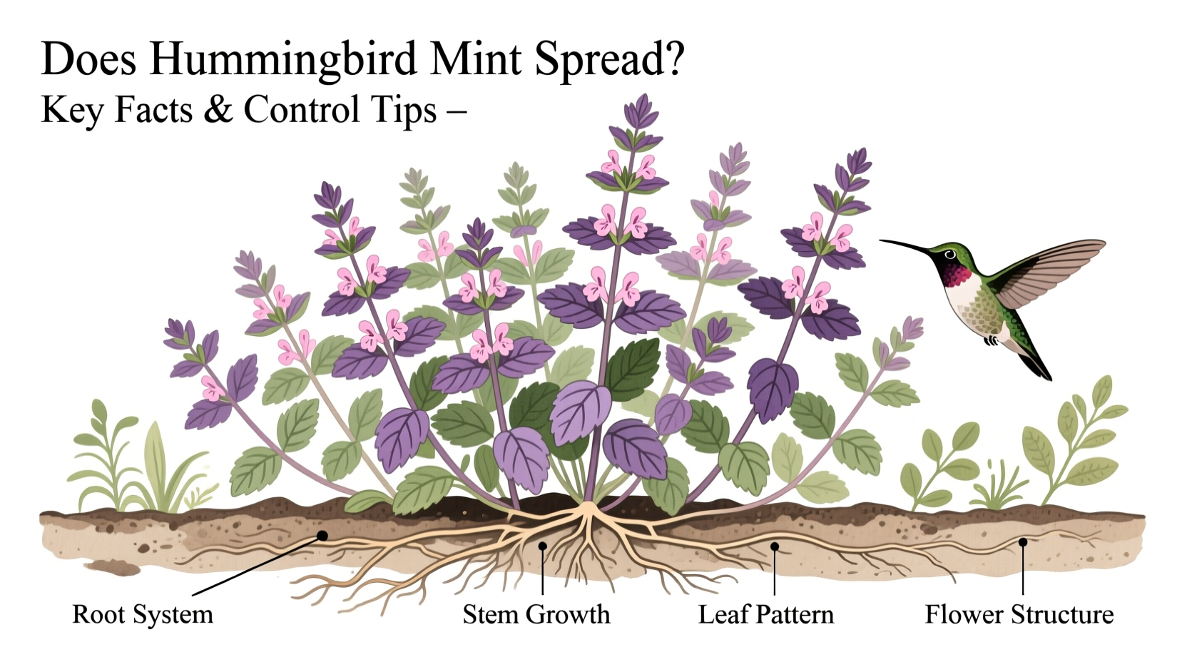 Does Hummingbird Mint Spread? Key Facts & Control Tips