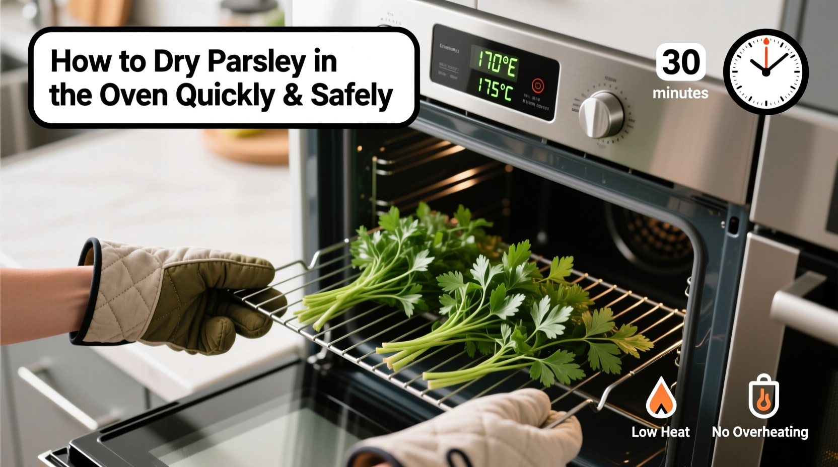 How to Dry Parsley in the Oven Quickly & Safely