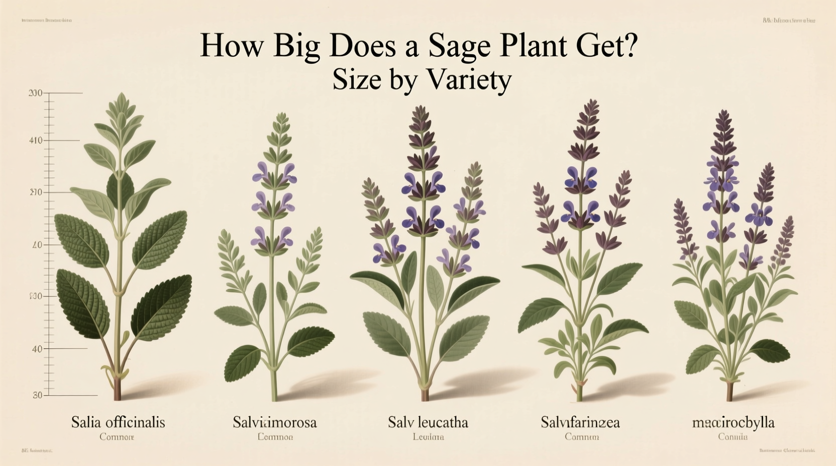 How Big Does a Sage Plant Get? Size by Variety