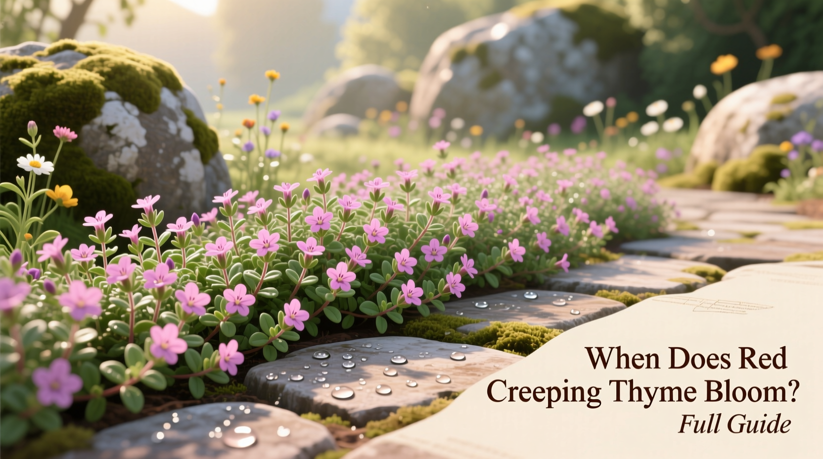 When Does Red Creeping Thyme Bloom? Full Guide