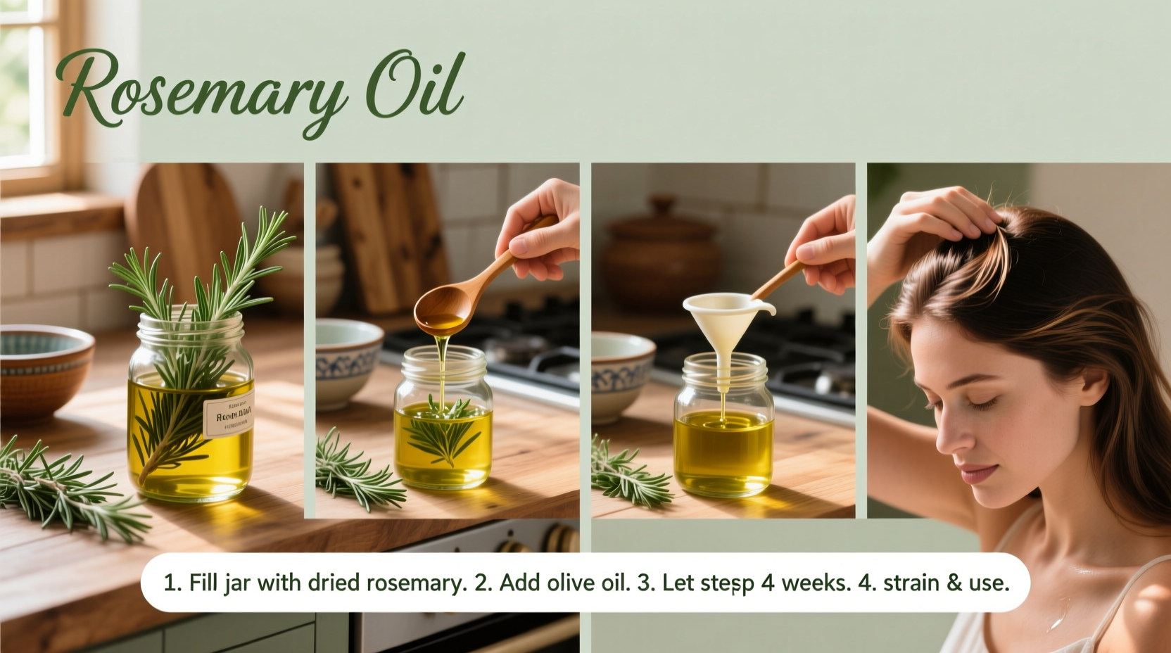 How to Make Rosemary Oil for Hair Growth