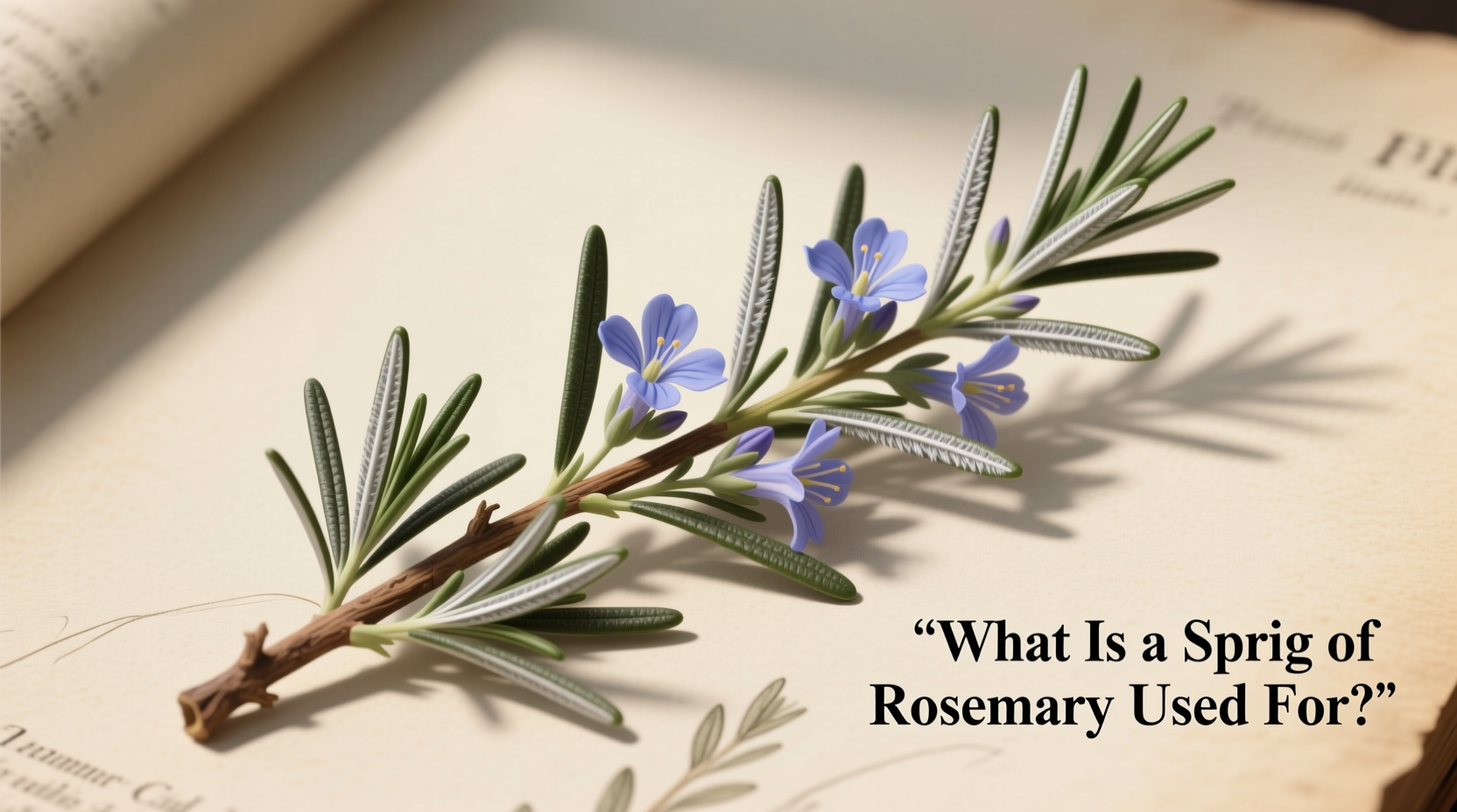 What Is a Sprig of Rosemary Used For?